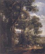 John Constable Landscape with goatherd and goats after Claude 1823 oil on canvas